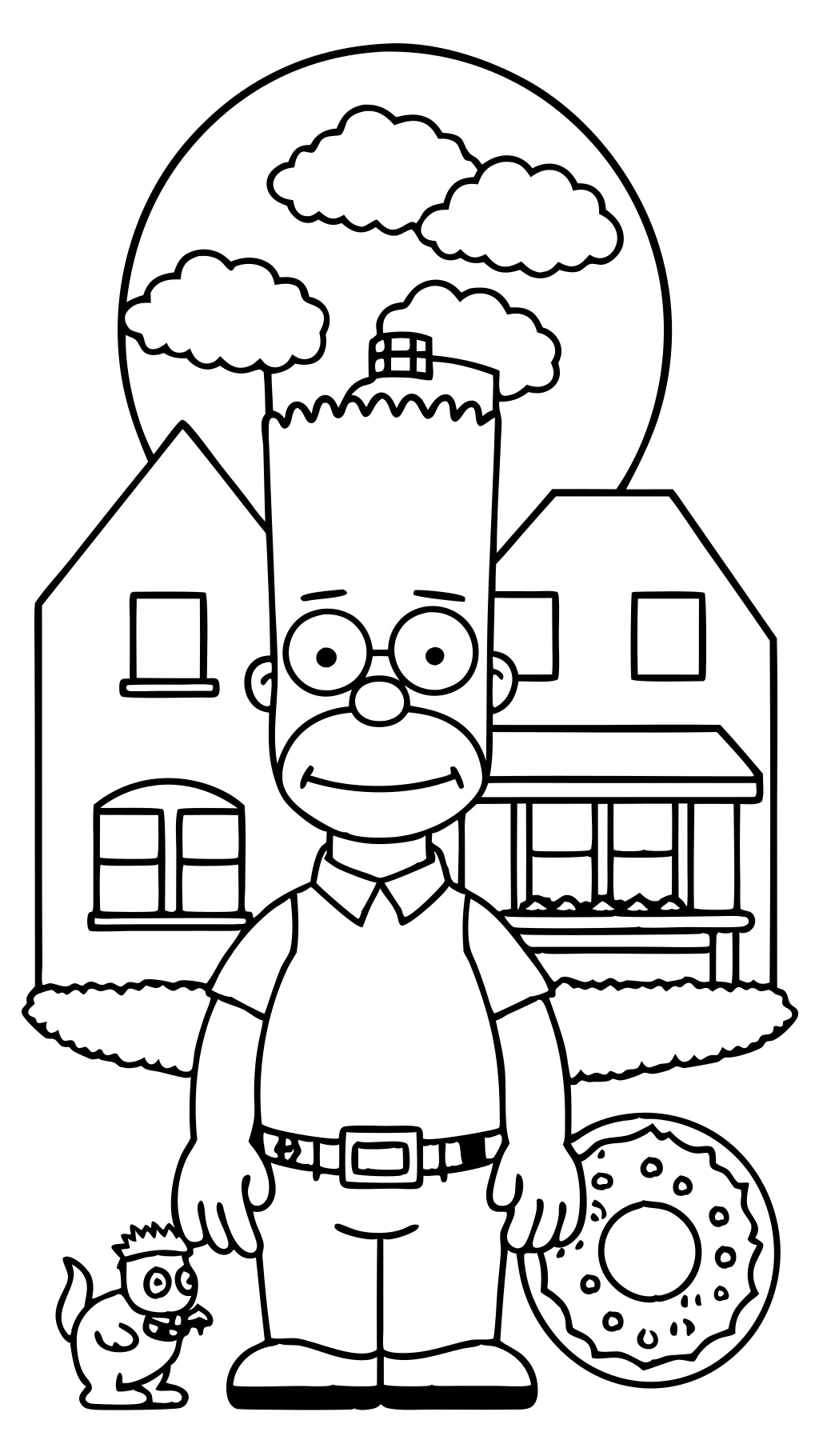 coloring pages the simpsons